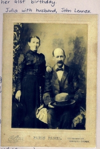 Julia (Muschtuen) and John Lennox