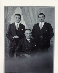 Cyril with his 2 sons, Gerald and Sidney